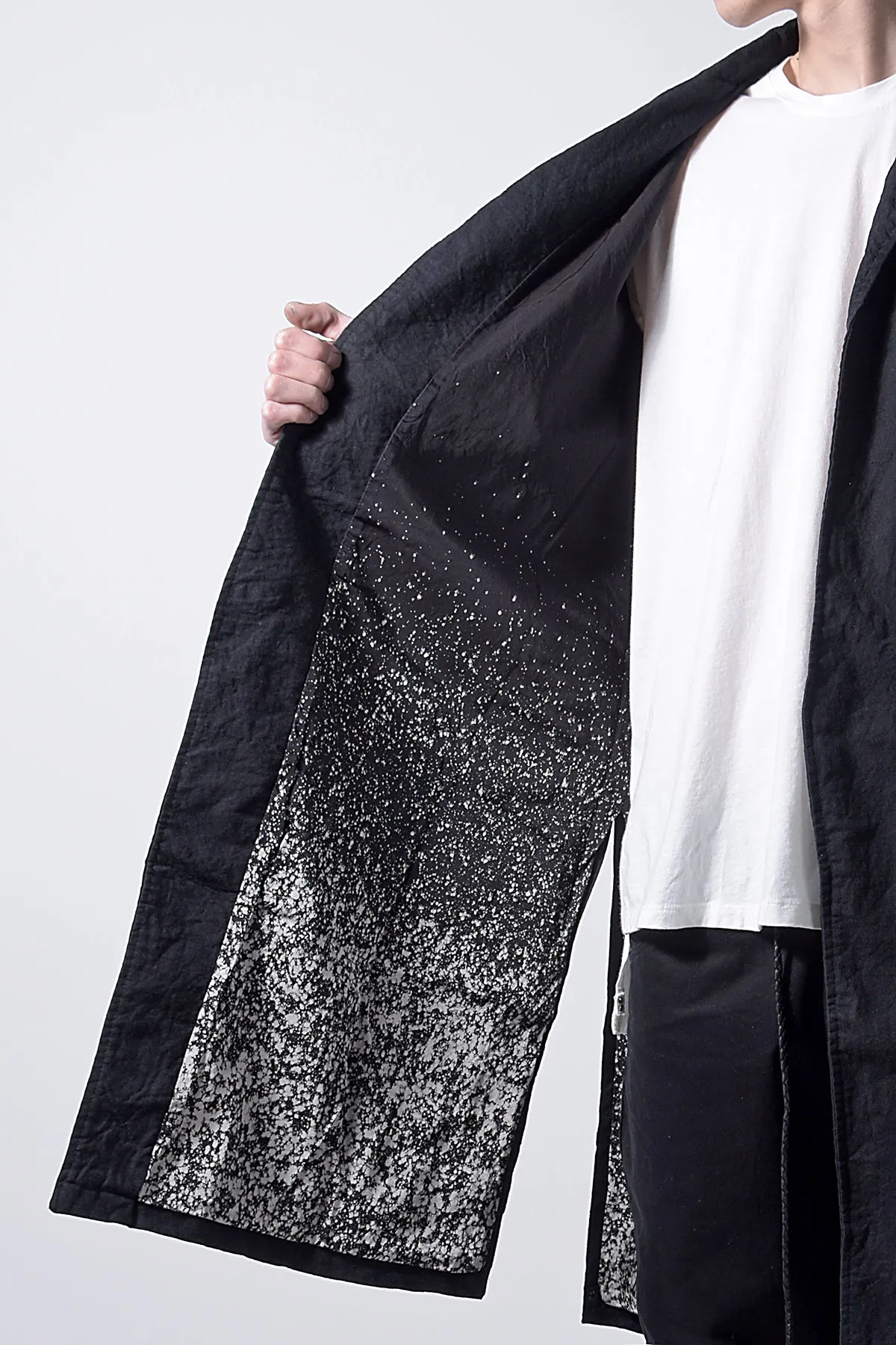 2202-JK05 Side Slit Coat 02 Black