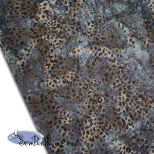 57" Batik Canvas (5oz) - Animal Skin - Charcoal [ 27" CUT ONLY ]