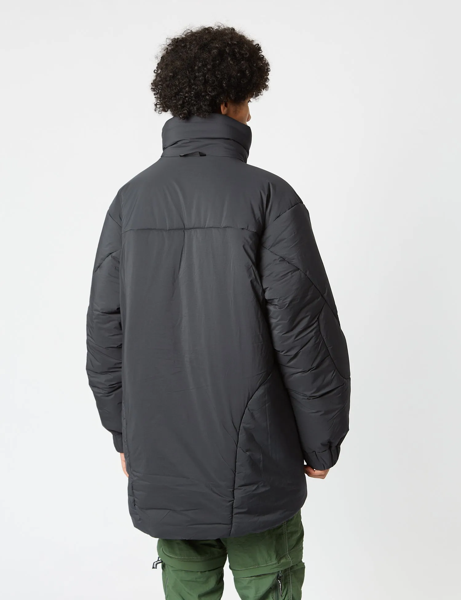 And Wander Top Fleece Coat - Charcoal Grey