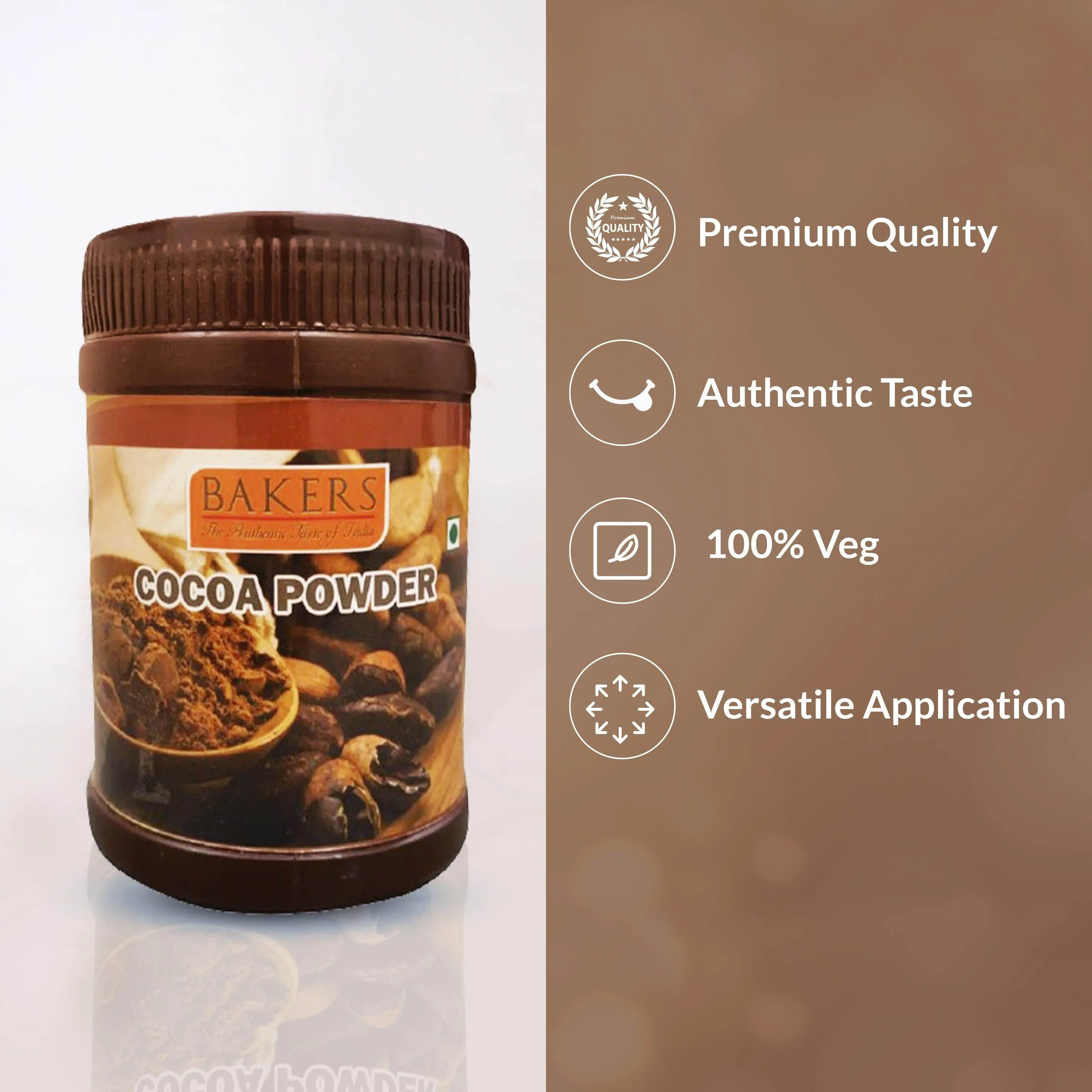 BAKERS Cocoa Powder Pack of 3 (100 gm Jar x 3)