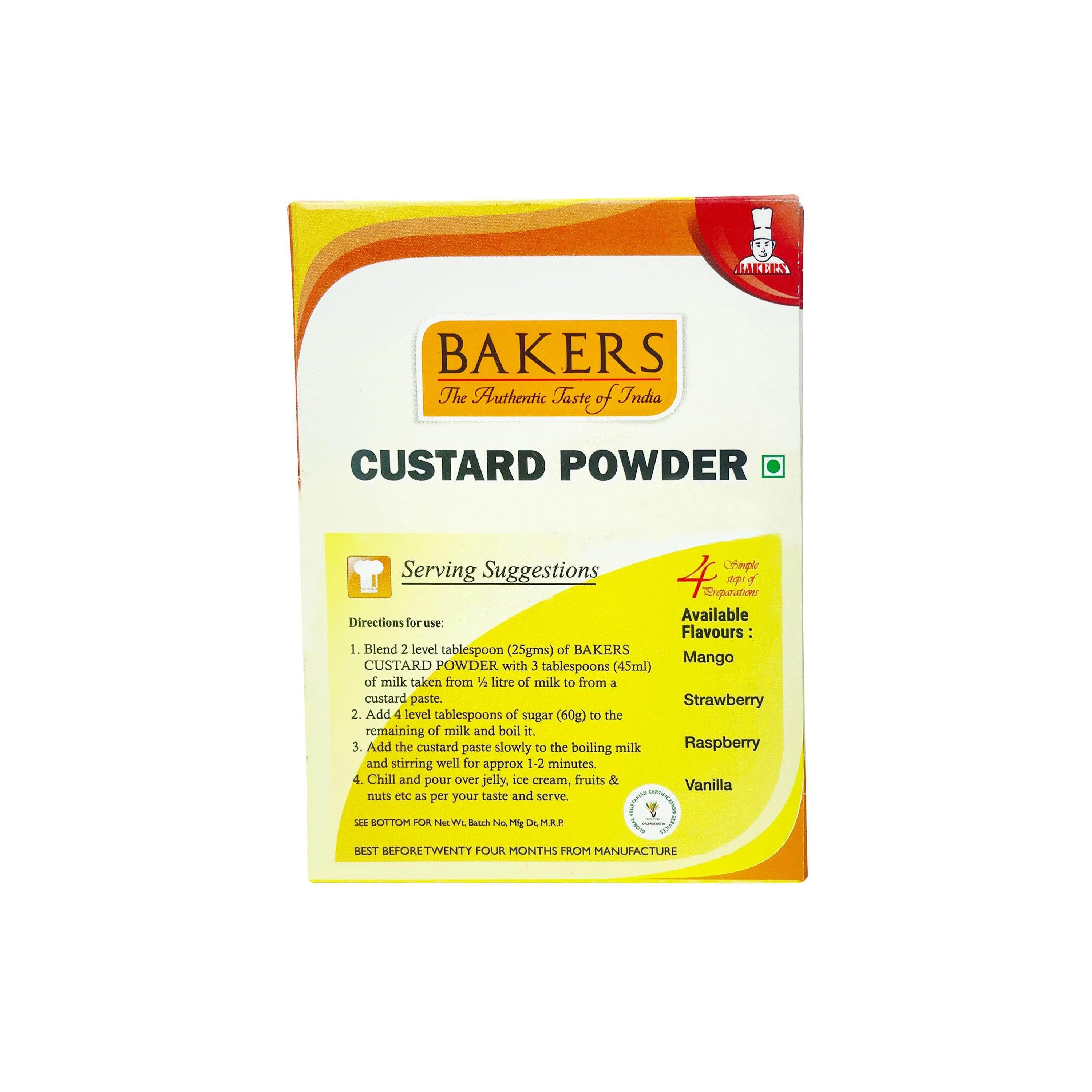 BAKERS Custard Powder Pine Apple Flavour