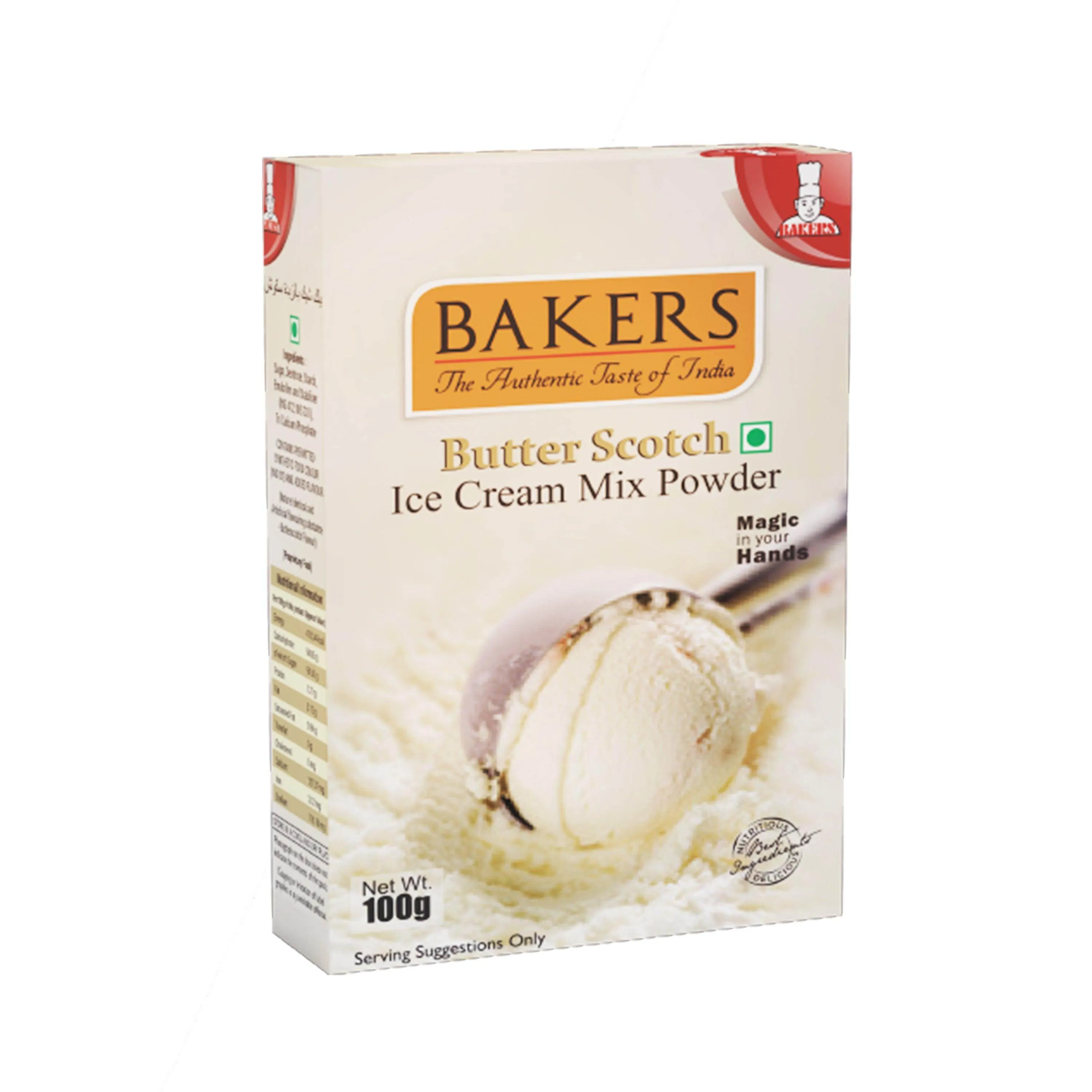 BAKERS Ice Cream Mix Powder Butter Scotch Flavour