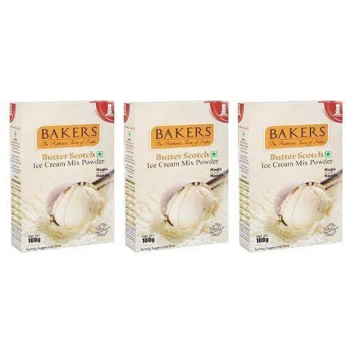 BAKERS Ice Cream Mix Powder Butter Scotch Flavour