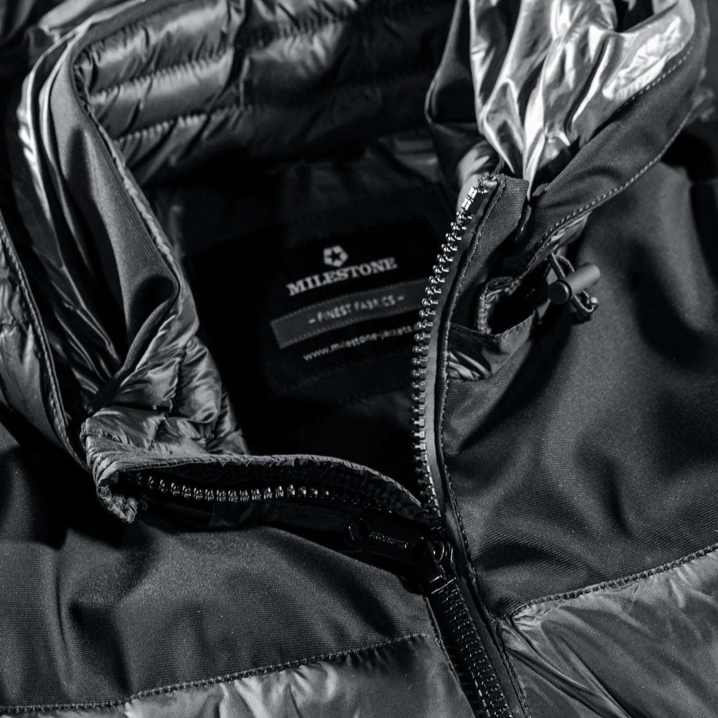 Black Howard Puffer Padded Winter Coat