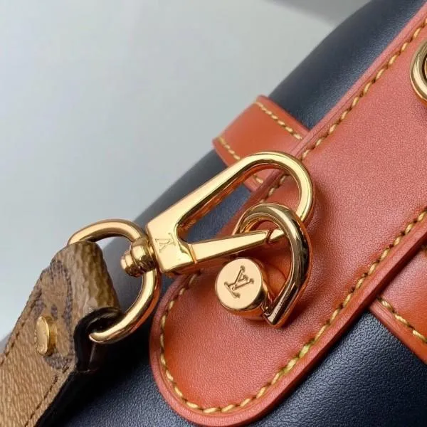 Bucket Shape Duffle Top Handle Bag M53842 Navy Blue 2019 Collection
