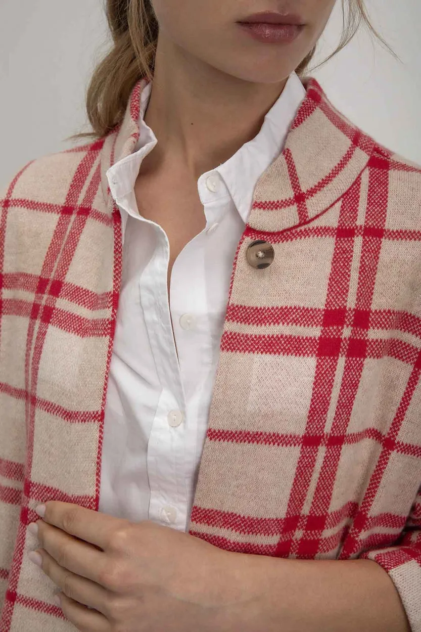 Cardigan Sjoerd - Red Check
