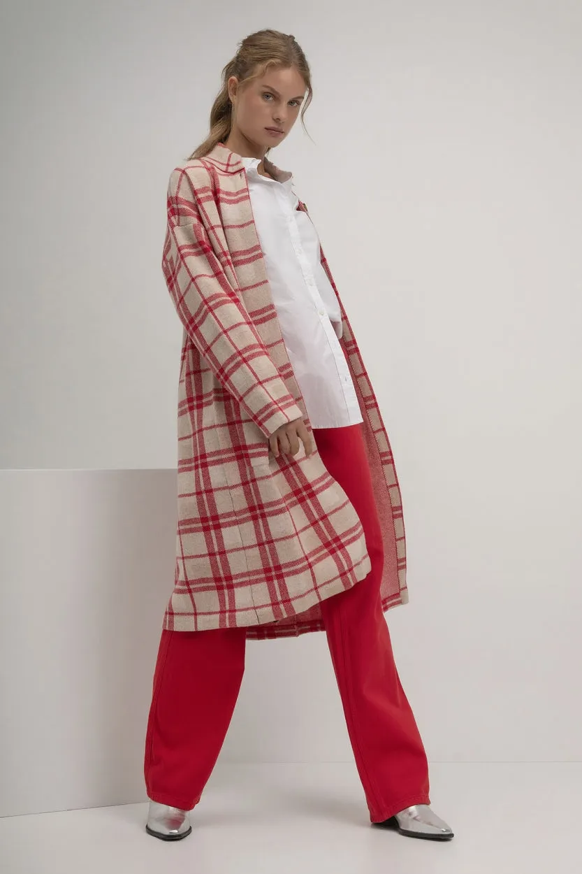 Cardigan Sjoerd - Red Check