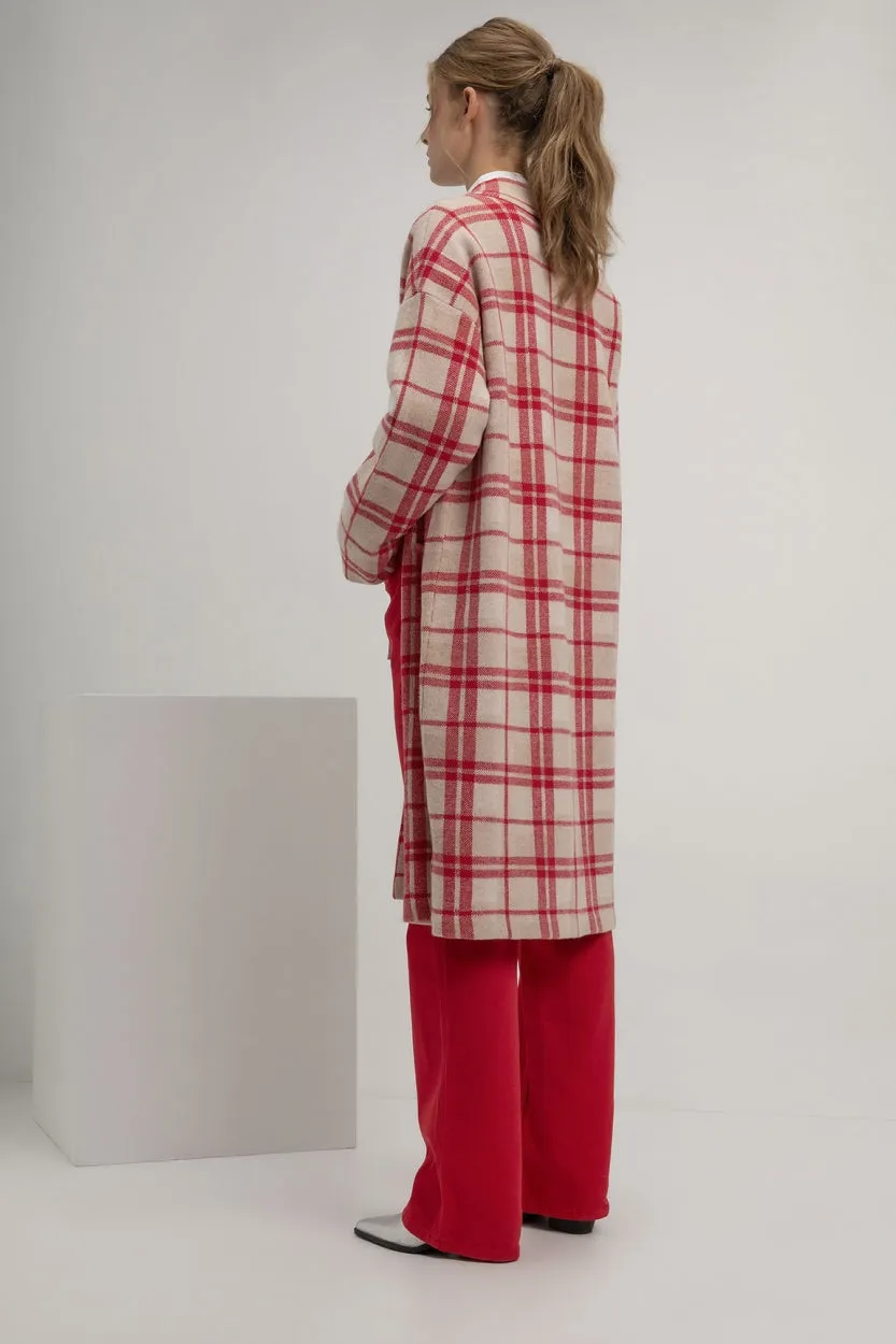 Cardigan Sjoerd - Red Check