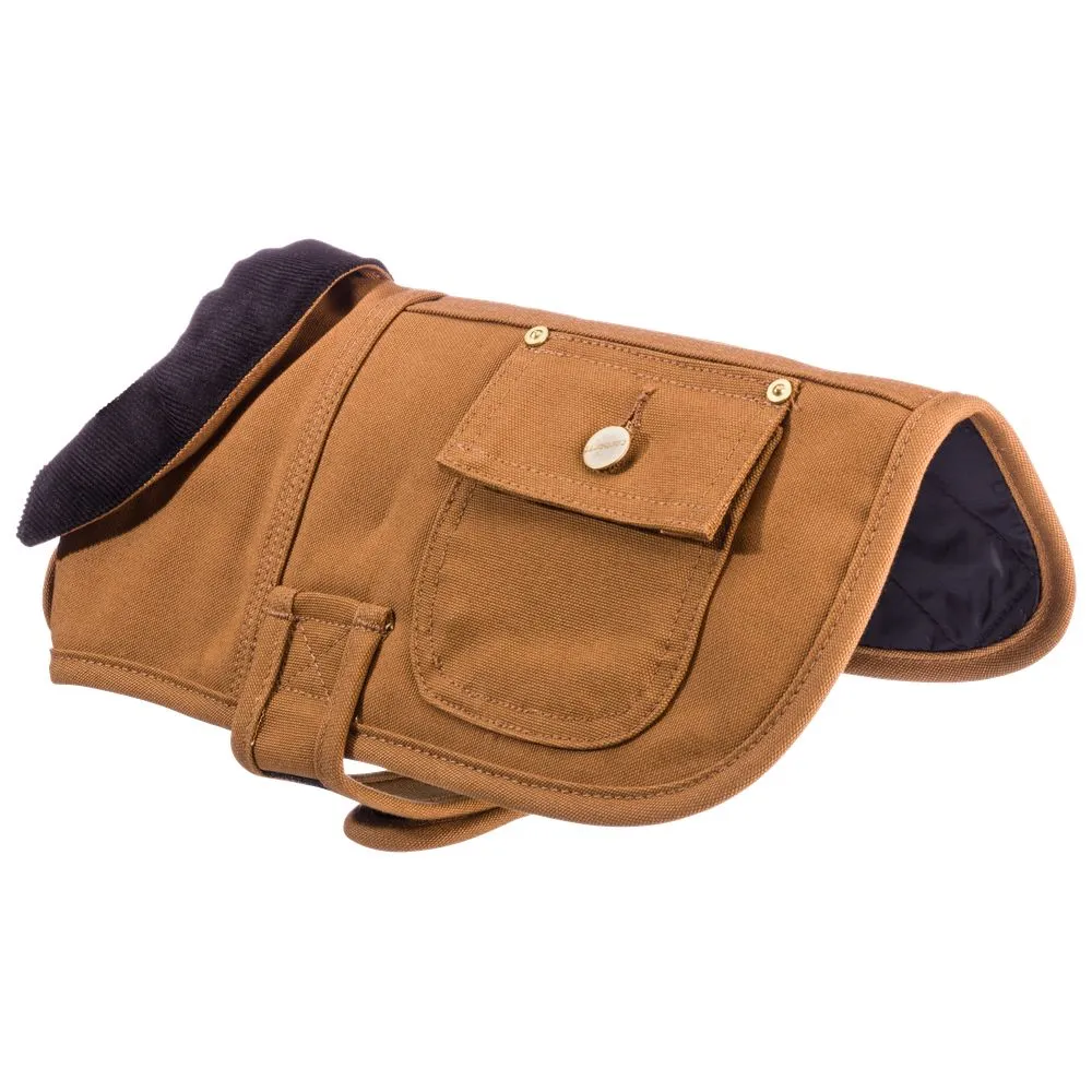 Carhartt Firm Duck Insulated Dog Chore Coat Brown/Brass, Small