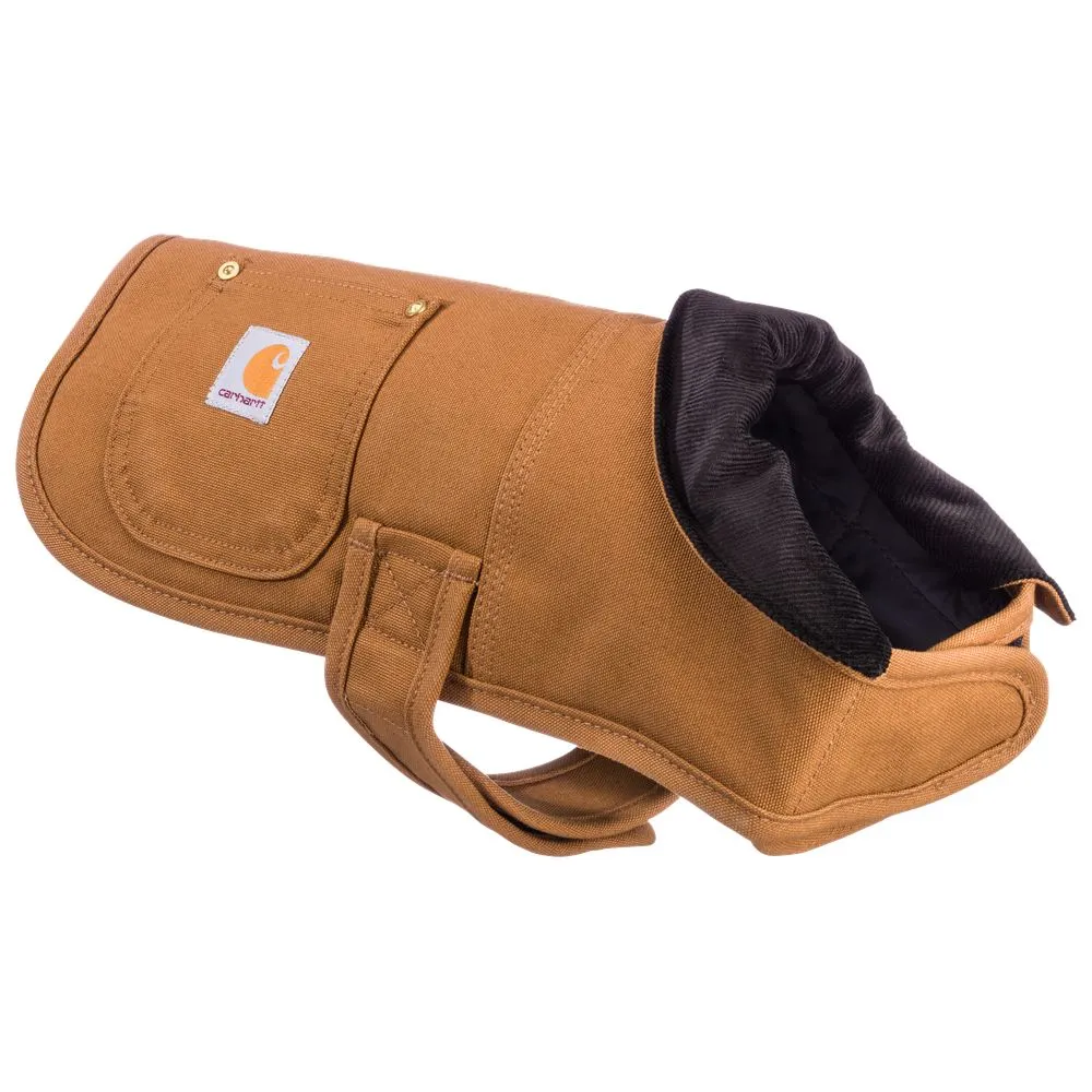 Carhartt Firm Duck Insulated Dog Chore Coat Brown/Brass, Small