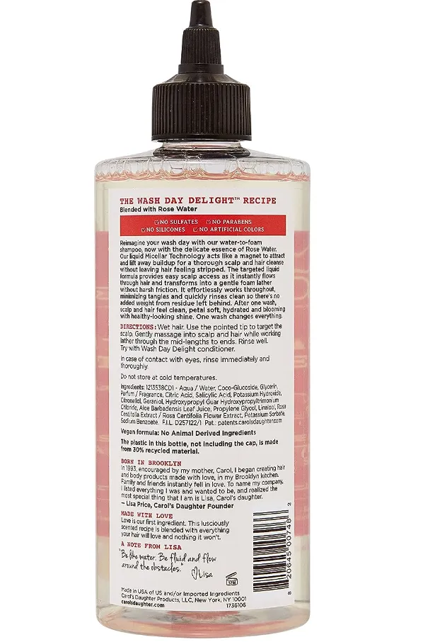 Carol's Daughter -Love at First Wash Water to Foam Shampoo w/Rose Water