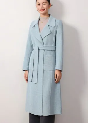 Clarissa Belted Double Face Wool Coat