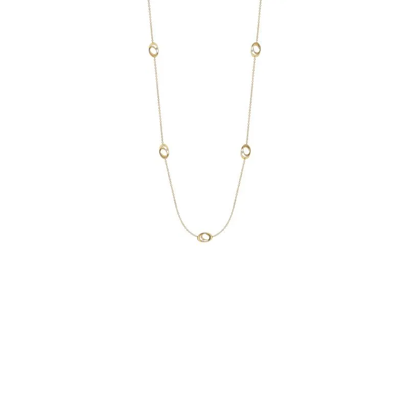 Dune Diamond Collier Necklace - 18ct Yellow Sunrise Gold