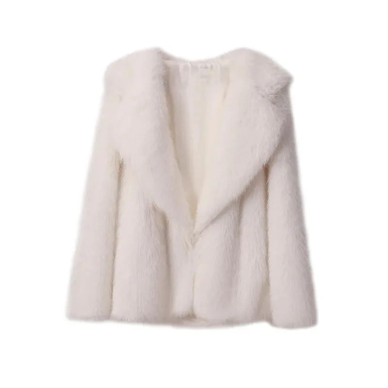 Fur Turndown Stylish Collar Coat