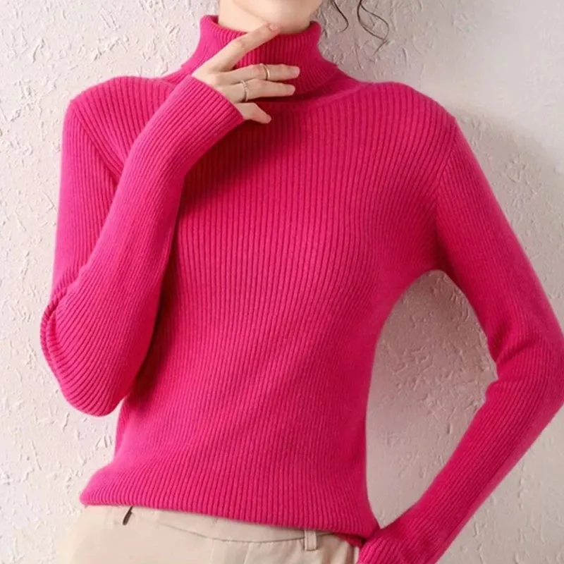 Helia Turtleneck Sweater with Cashmere