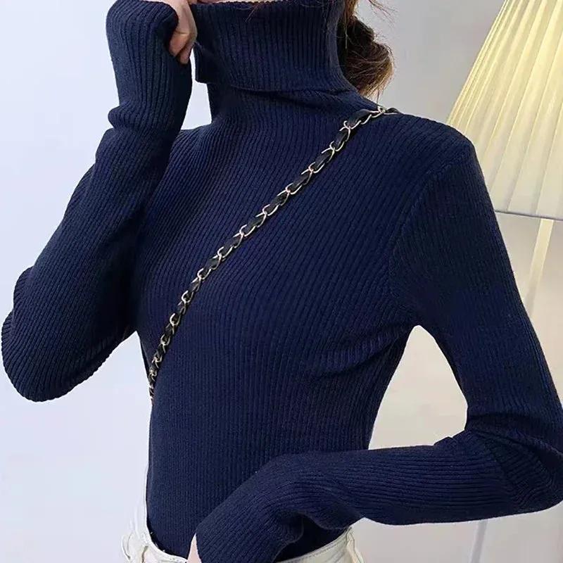 Helia Turtleneck Sweater with Cashmere