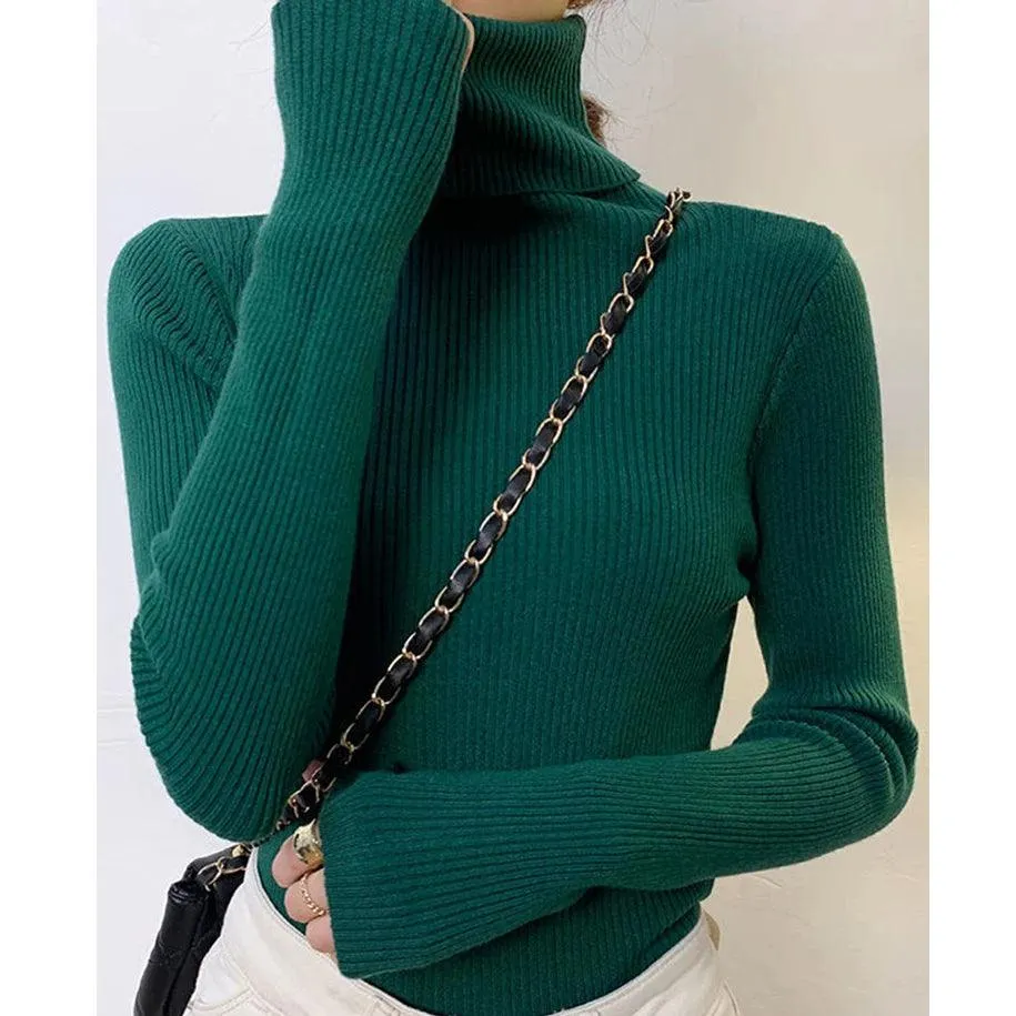 Helia Turtleneck Sweater with Cashmere