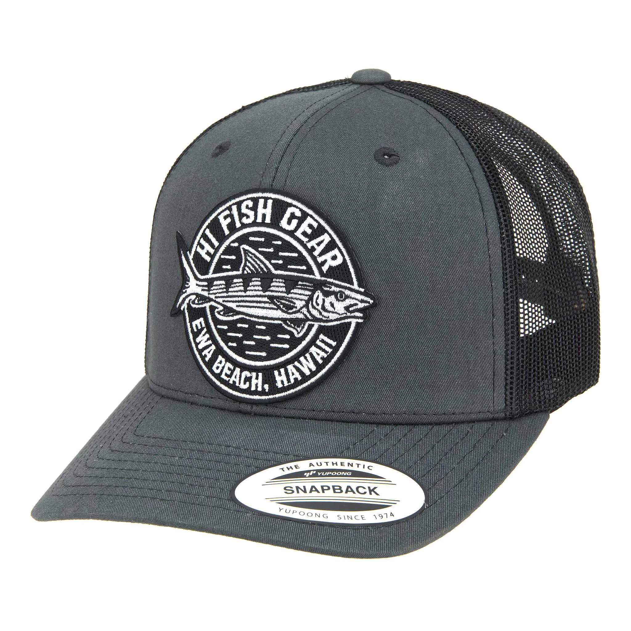 HFG - HiFishGear Oio Charcoal/Black Classic Snapback Trucker