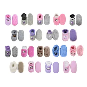 Infant Toddler Soft Furry Plush Cozy Fuzzy Booties Slippers