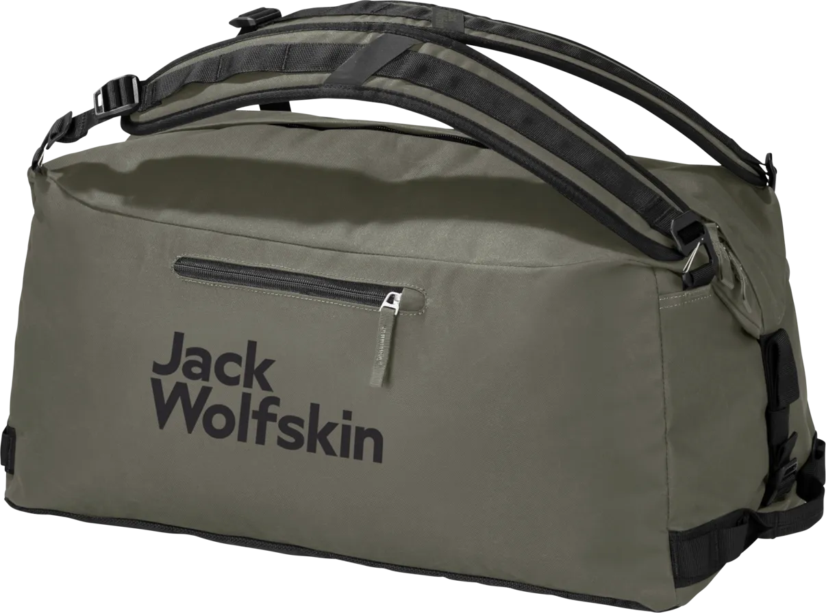 Jack Wolfskin Traveltopia Duffle 45 Dusty Olive | Buy Jack Wolfskin Traveltopia Duffle 45 Dusty Olive here | Outnorth
