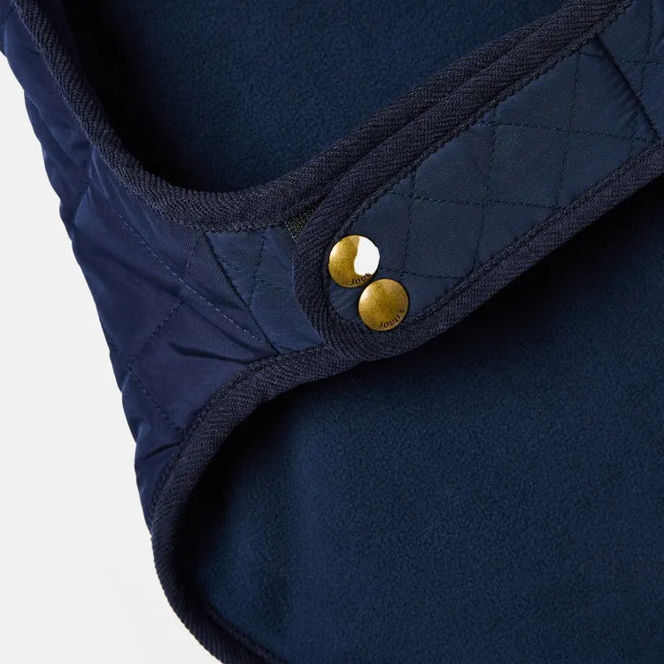 Joules Quilted Dog Coat - Navy