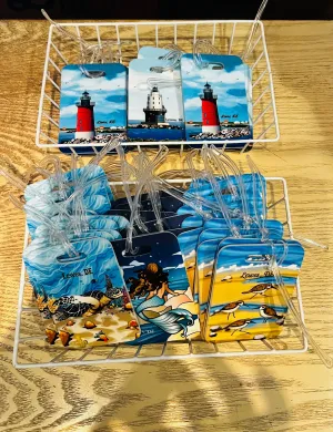 LEWES DELAWARE ID BAG TAGS- ASSORTED