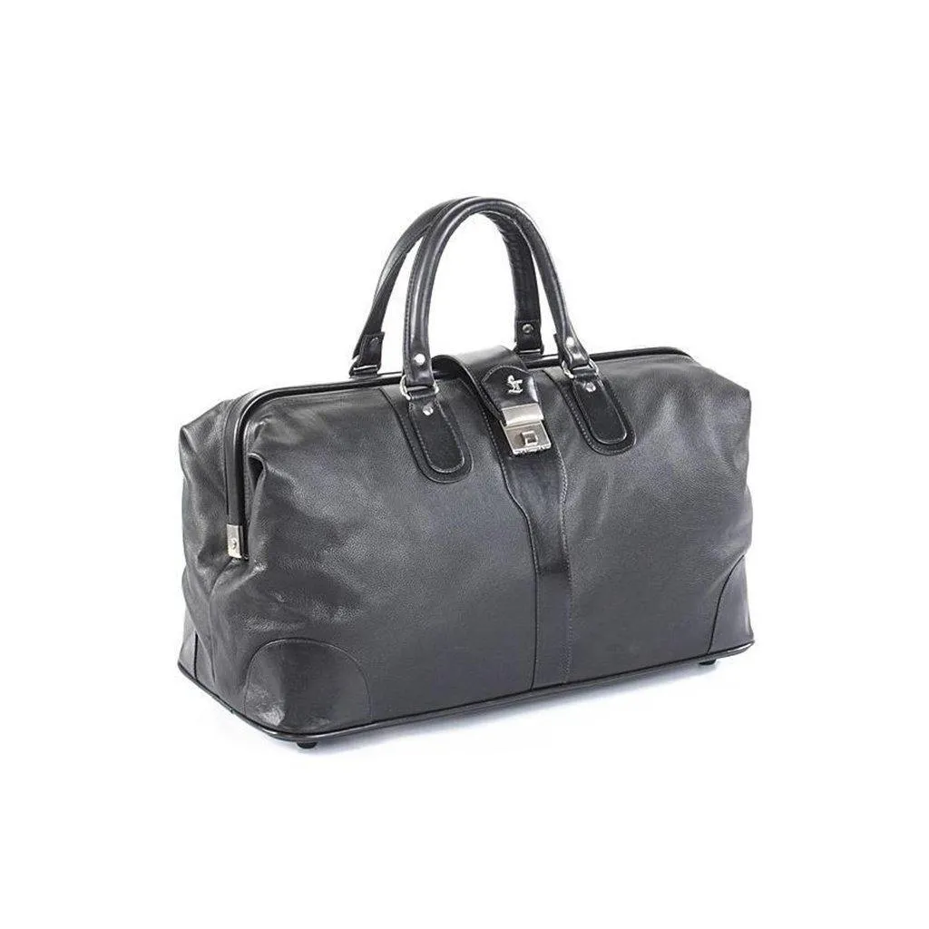 Luxury 97 | Leather Duffle Bag For Men | For Travel | Colour: Black, Brown & Blue