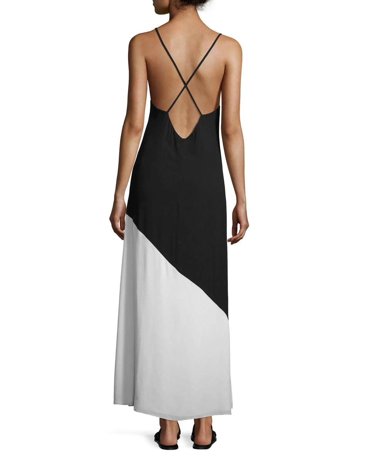 Maggie Paneled Stylish Slip Maxi Dress