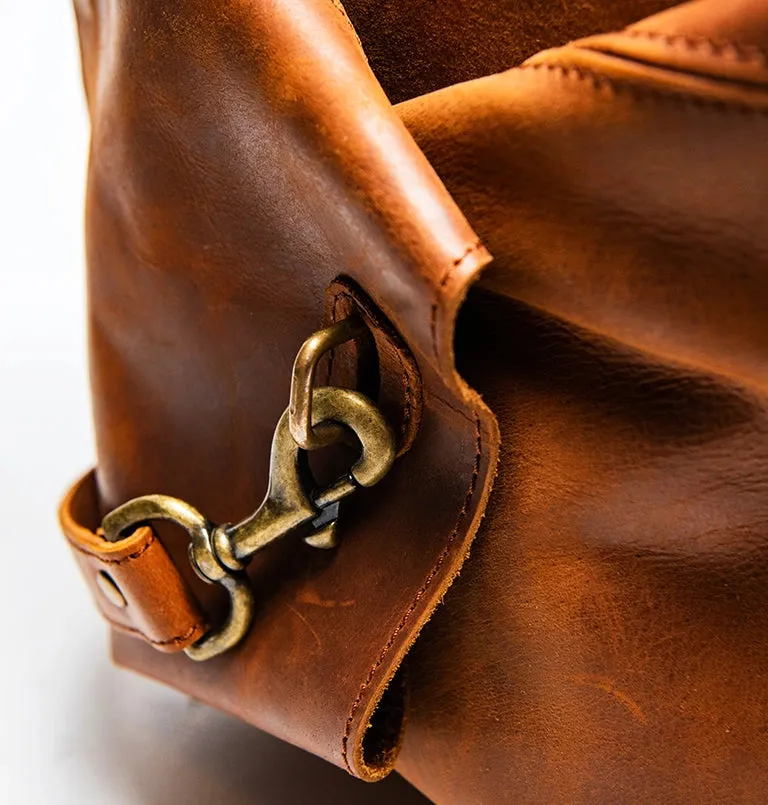 Military Leather Duffle Bag