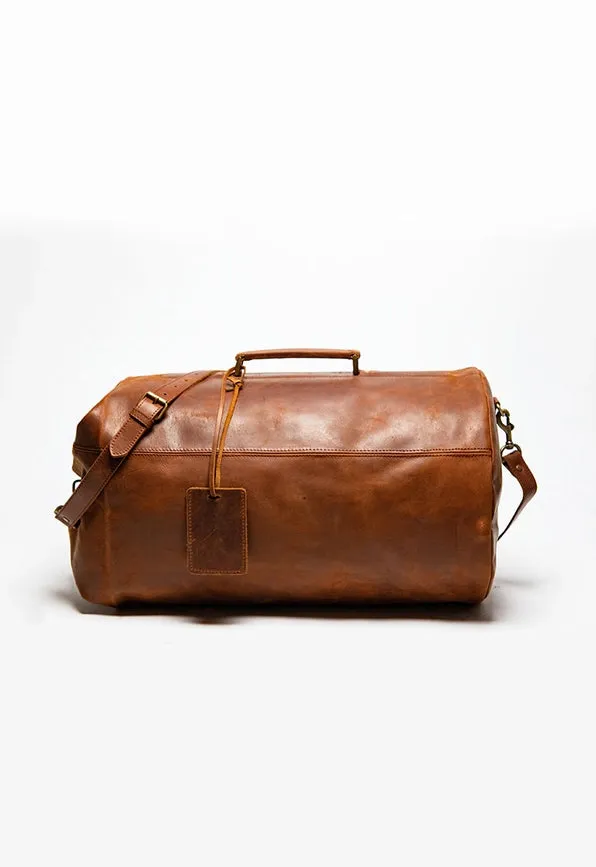 Military Leather Duffle Bag