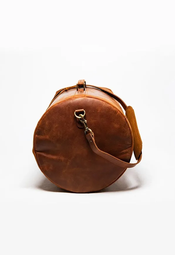Military Leather Duffle Bag