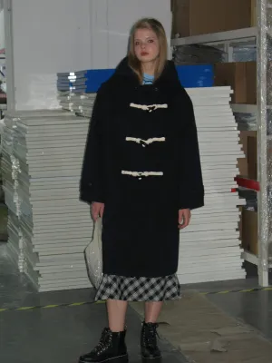 Navy Blue Duffle Coat