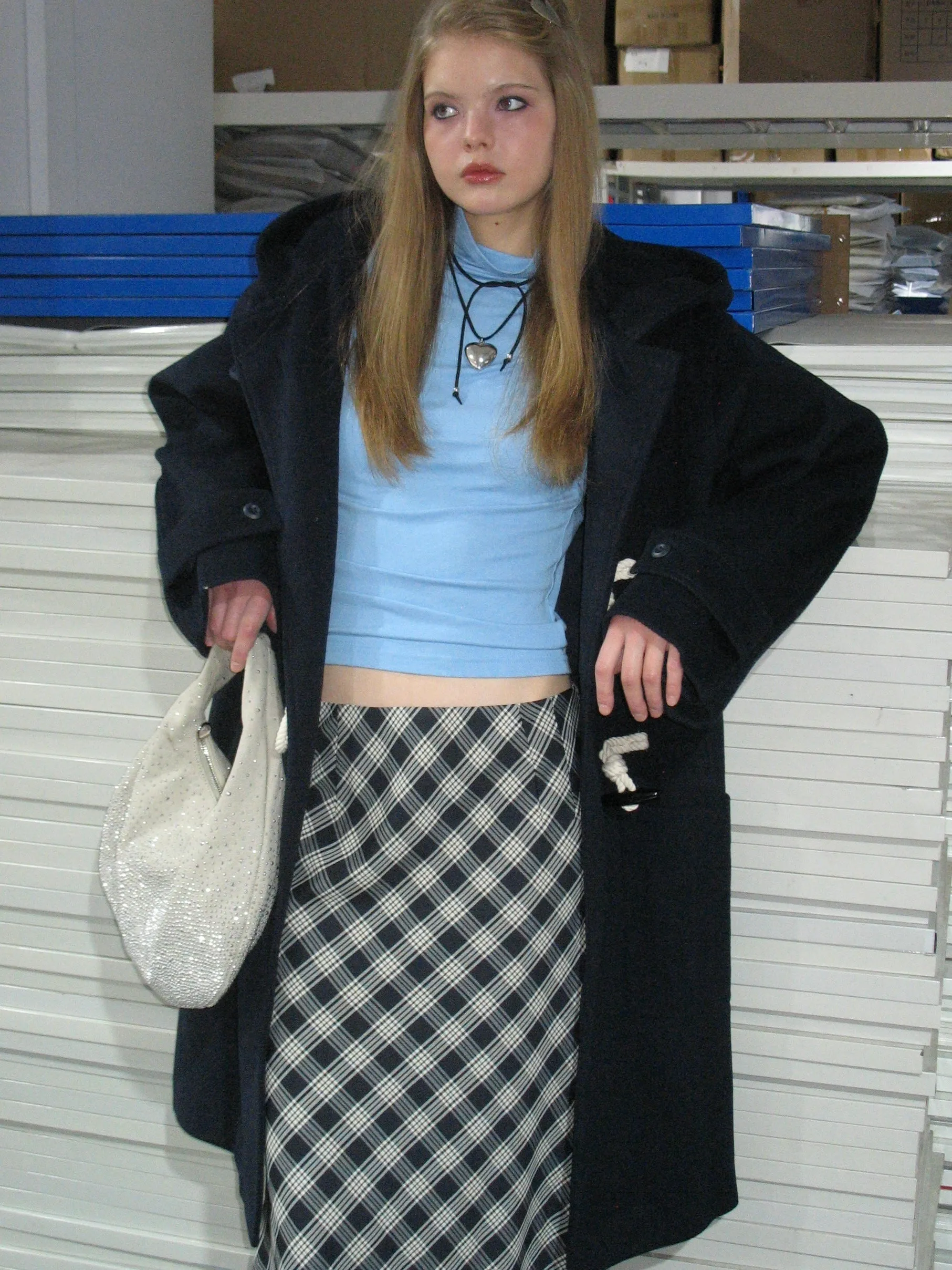 Navy Blue Duffle Coat