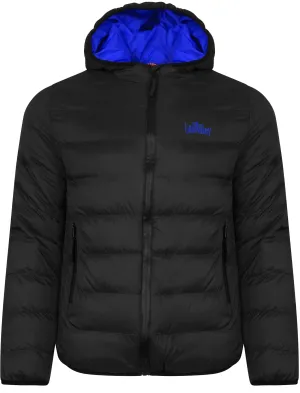 Nickleby Quilted Puffer Jacket with Hood in Black - Tokyo Laundry