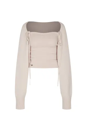 [PAIN OR PLEASURE] FW 23 DAPHNE CARDIGAN SET (FW ver.) oyster