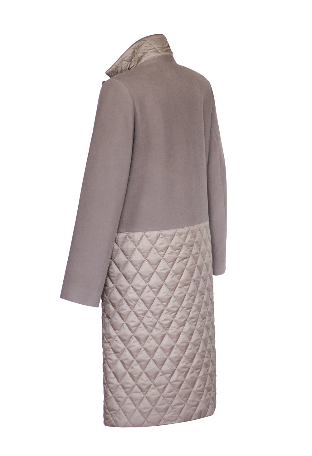 Partly Quilted Classic Coat