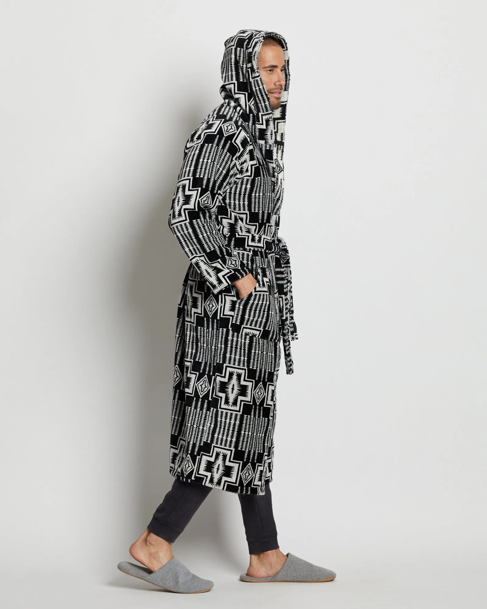 Pendleton | Bath Robe | Harding Black/White