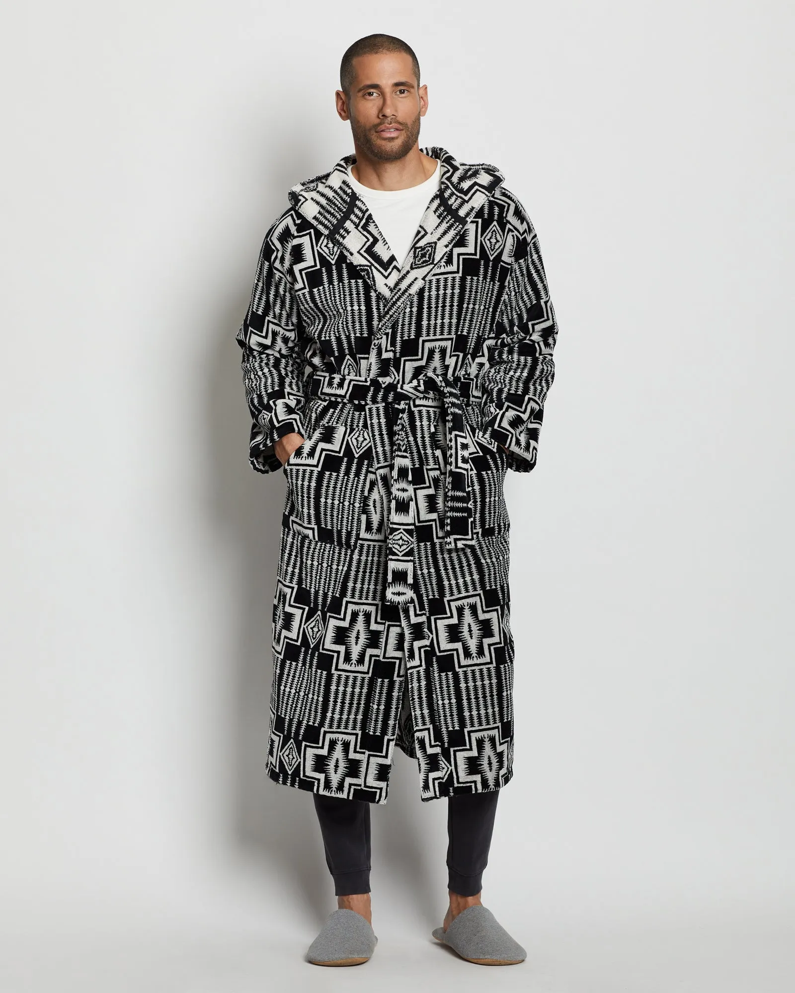 Pendleton | Bath Robe | Harding Black/White