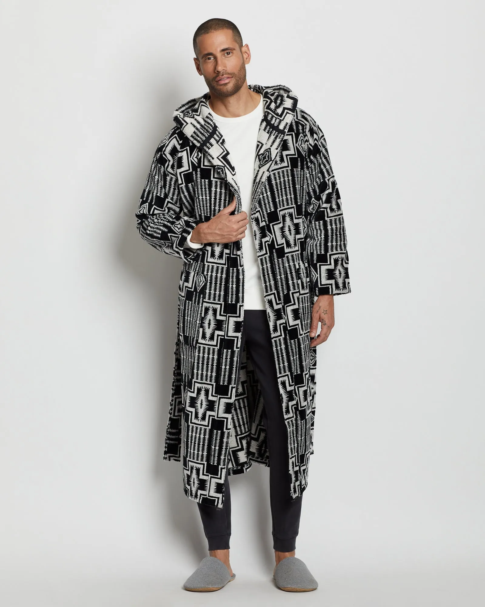 Pendleton | Bath Robe | Harding Black/White