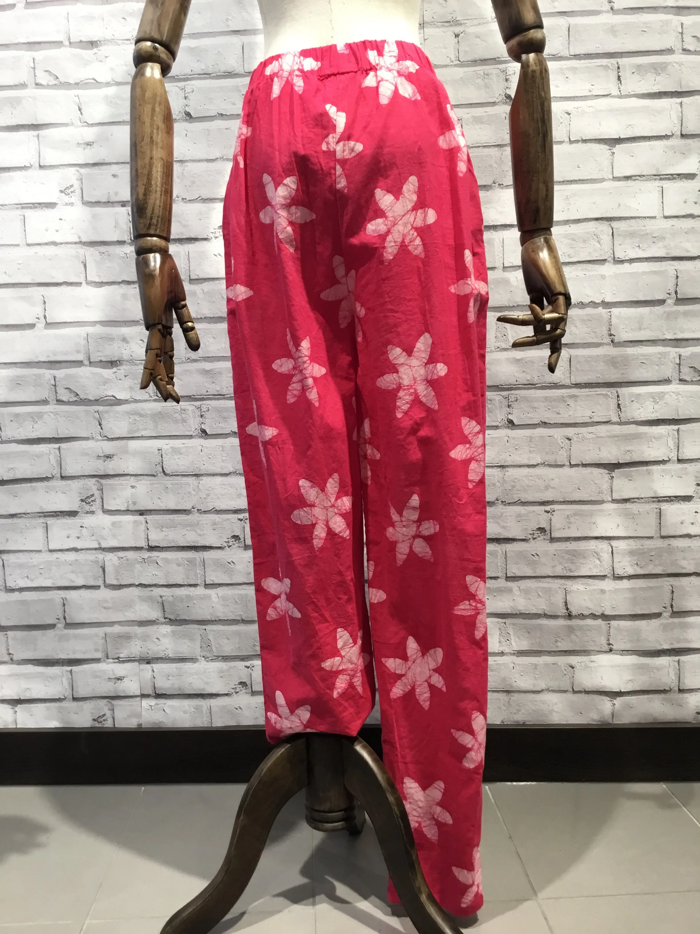 Pink batik Print Trousers