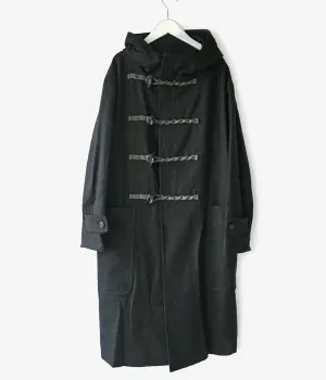 POLYPLOID/DUFFLE COAT C  (BLACK MELANGE)