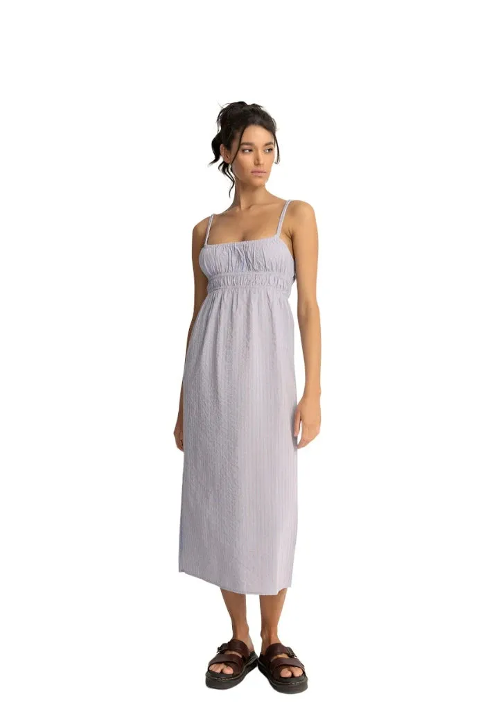 RHYTHM Women's Paradiso Babydoll Midi Dress Soft Blue