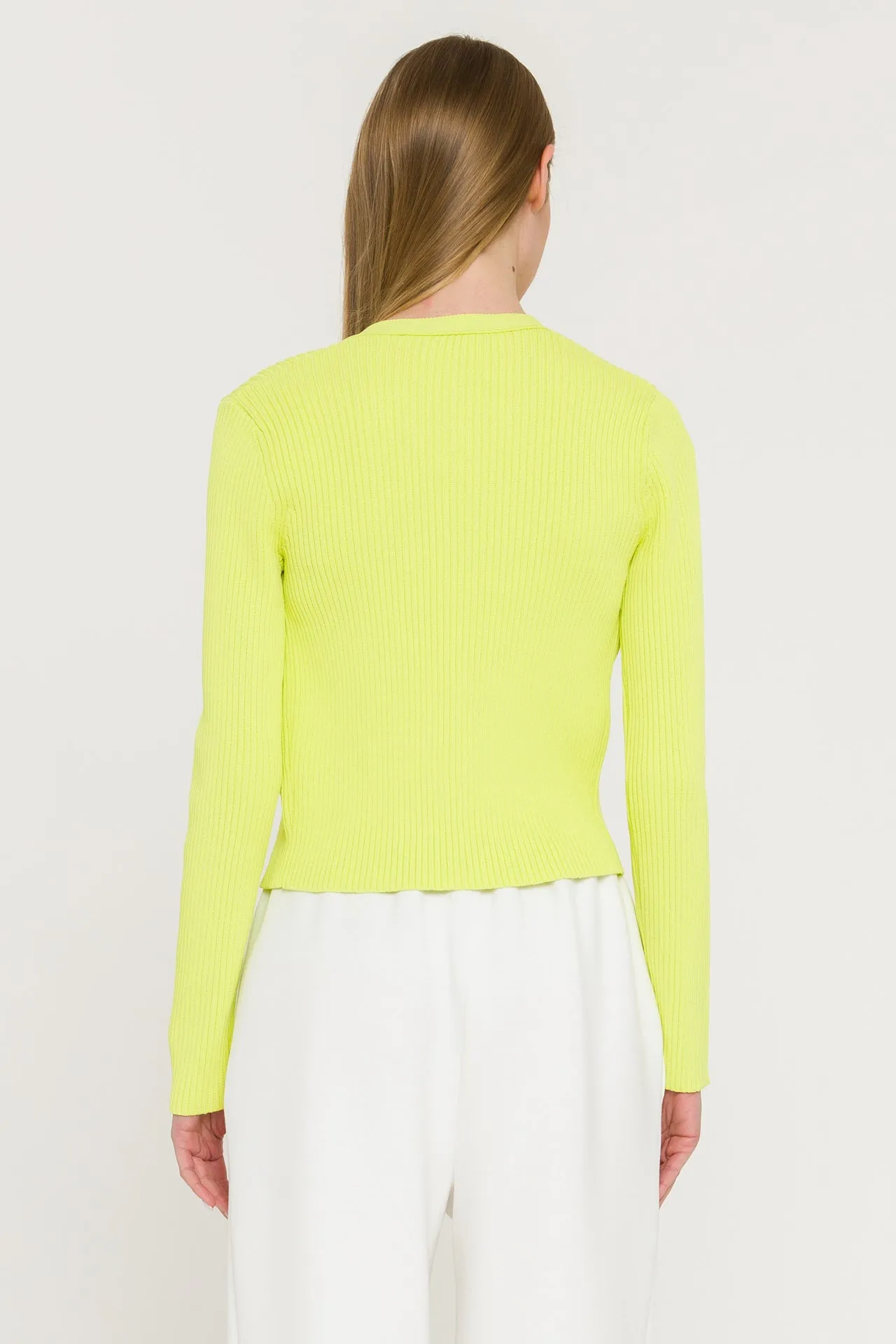Ribbed Knit Cardigan