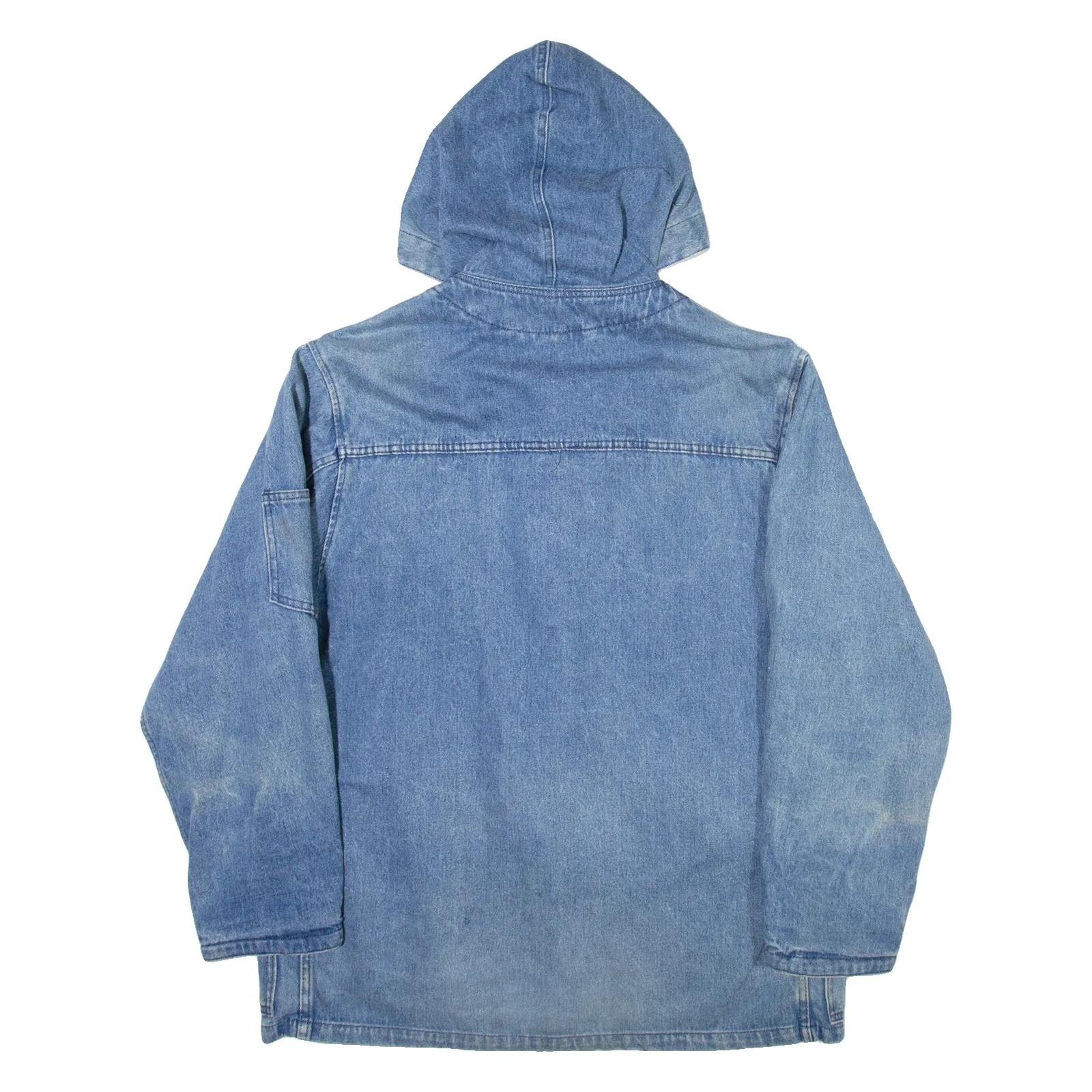 RIFLE Mens Duffle Coat Blue Hooded S