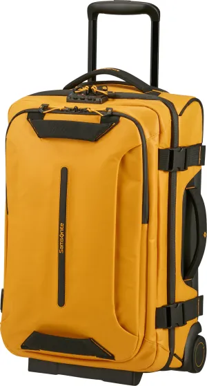 Samsonite Ecodiver Duffle with wheels double frame 55cm Yellow | Buy Samsonite Ecodiver Duffle with wheels double frame 55cm Yellow here | Outnorth