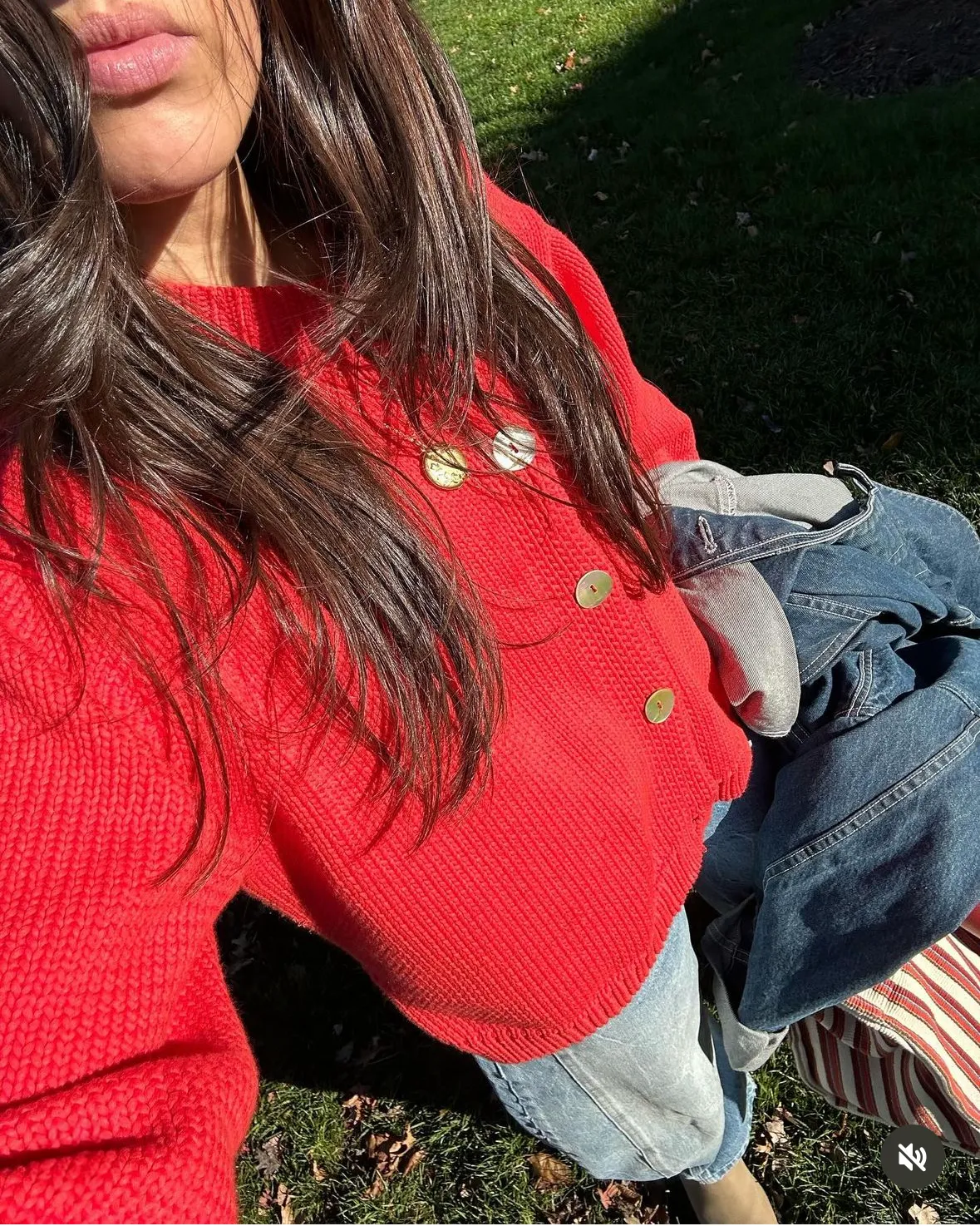 Shipley Cotton Cardigan - Coral