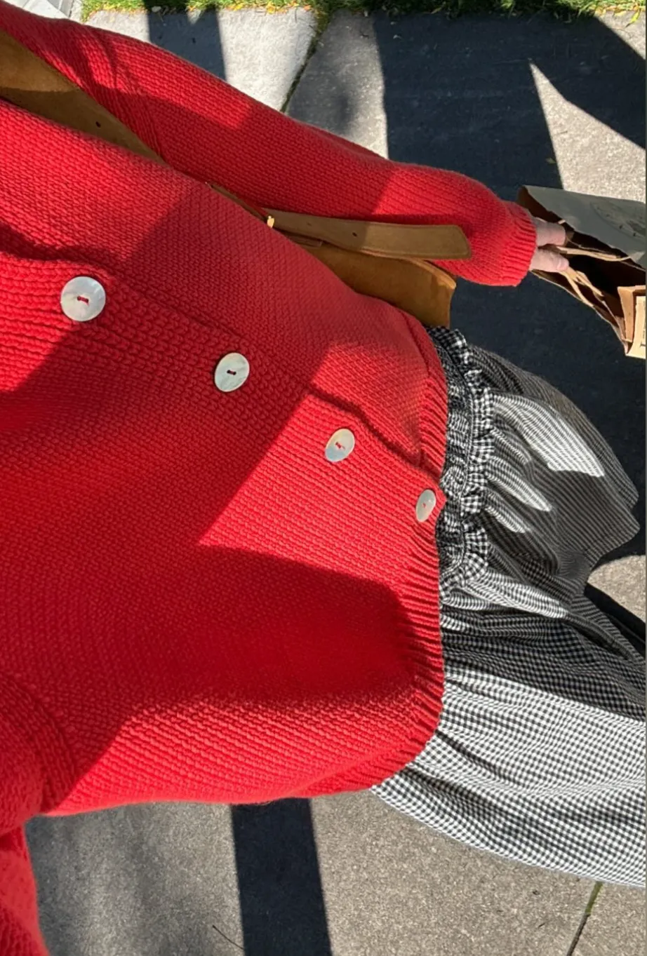 Shipley Cotton Cardigan - Coral
