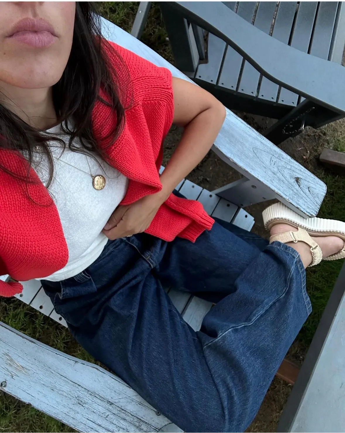 Shipley Cotton Cardigan - Coral