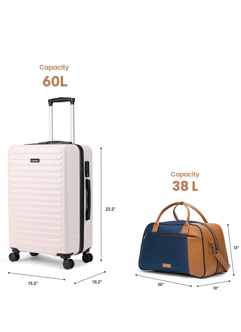 Stark Verve Combo | Ivory | Medium Hard Luggage with Duffle Bag