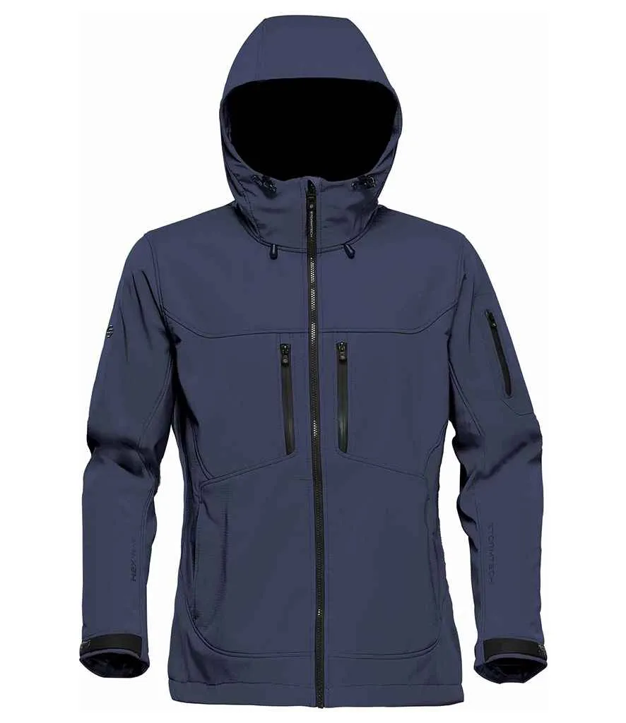 Stormtech Ladies Epsilon 2 Hooded Soft Shell Jacket | Navy/Graphite Grey